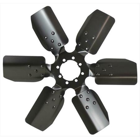 DERALE 17 In. Standard Rotation Fan Clutch Fan- Black D65-17117